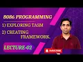 How to run assembly program using TASM and creating a framework for an assembly program