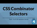 CSS Combinator selectors Selenium WebDriver CSS Selectors