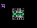 Split Typography Effects In After Effects 2020 Typography Tutorial Free Project File