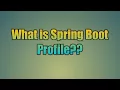44 Spring Boot Profiles