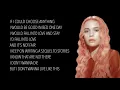 Bea Miller - feel something (Lyrics)