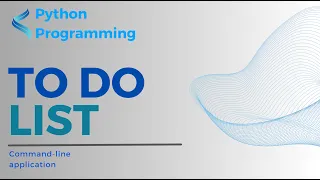 To Do List Python Command Line Application