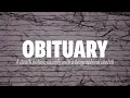 Worldly Word-Obituary