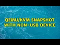 Ubuntu snapshot with non-usb device