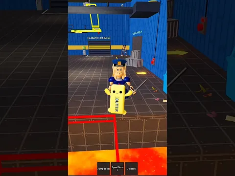Butter squishy vs police girl challenge 😂😂 #roblox #shorts