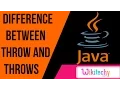 difference between throw and throws in java java interview questions wikitechy com