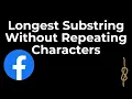 Longest Substring Without Repeating Characters LeetCode