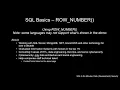 SQL Basics How To Use ROW NUMBER and Why