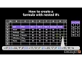 How to create a formula with nested IFs