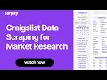 Craigslist Data Scraping for Market Research 2025