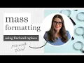 How to do mass formatting using find and replace in Word
