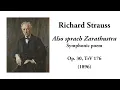 Richard Strauss: Also sprach Zarathustra, Op. 30, TrV 176 (with Score)