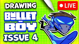 Drawing Bullet-Boy’s Comic Cover! ⚡️