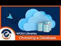 Choosing a Database