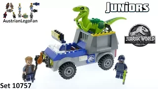 Lego Jurassic World Juniors 10757 Raptor Rescue Truck - Lego Speed Build Review