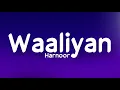 WAALIYAN (LYRICS) – HARNOOR | GIFTY | THE KIDD | LYRICS | Waalian | Live for Songs