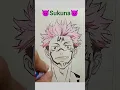 Download Lagu How to Draw Anime Sukuna ✍️ | Jujutsu Kaisen Art #shorts #animeart #sukuna