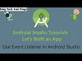 Event listener and Callback methods with java in android 2021 King Tech And Vlogs
