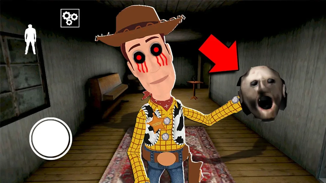 I found WOODY.EXE from TOY STORY in Granny Horror Game...