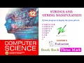 Chapter 8 Book Back Three Mark Question String Pattern STRINGS AND STRING MANIPULATION