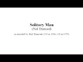 Chords for Solitary Man (Neil Diamond)