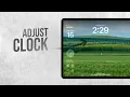 How to Adjust iPad Lock Screen Clock tutorial