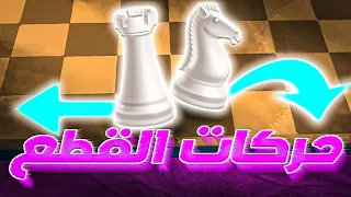 تعليم الشطرنج من الصفر الحلقة 2 حركات القطع 