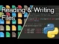Reading Writing Files In Python