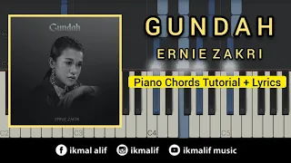 Download Gundah - Ernie Zakri | Piano Tutorial (Chords + Lyrics) MP3