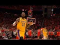 LeBron James hits 3 and game winner rims out to FORCE OT vs Rockets