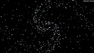 Black Hole Swallowing Particles | Particle Vortex, Deep Hum    黑洞吞噬粒子｜粒子漩涡，低沉嗡鸣声的副本