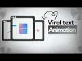Text animation alight motion In just 15 seconds