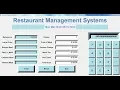 Overview of How to Create a GUI Restaurant Management Systems in Python