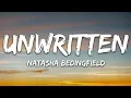 Natasha Bedingfield - Unwritten (Lyrics)
