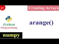 Numpy Arange Function Creating NumPy Arrays Python Tutorials