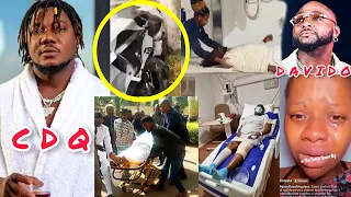 pray for popular singer cdq as he battles for his life davido visits 