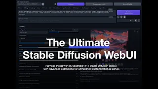 The ultimate stable diffusion webui - Diffus