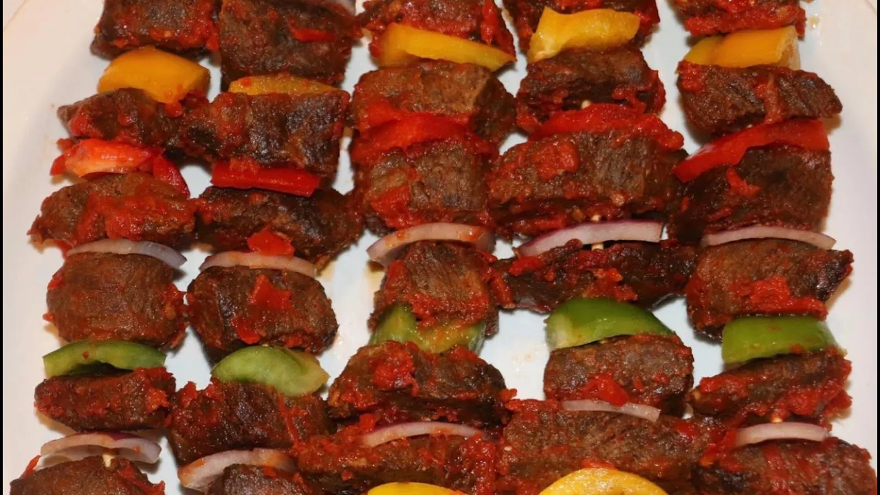 How To Make Peppered Beef Kebabs (Fried Stick Meat)