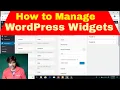 11 How to use WordPress Widgets Tutorial in Hindi