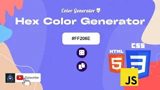 Hex Color Generator Using Javascript Html CSS