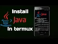 How to install java in termux