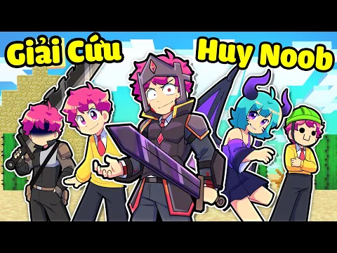 Video Thumbnail: H1h4 và Hiha kế hoạch GIẢI CỨU HUY NOOB HUNTER trong Minecraft 😎🤩