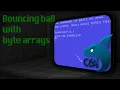 Implementing a bouncing ball for the Commodore 64 with byte arrays