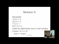 Operators - Modulus and Order of Operations