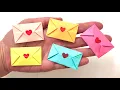 Lagu Easy Mini Paper Envelope Card - Sticky Note Origami Easy Heart Envelope - DIY Paper Craft ideas