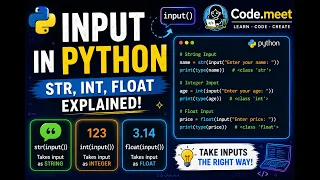 Learn Python Input Function User Input in Python for Beginners