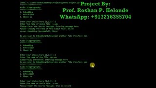 Python Code for Steganography - Message Hiding In Python Project