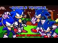 FNF - Double Trouble (Black Betrayal) / 2 Fake Sonic's vs 2 Sonic's (FNF/Impostor/Hard)