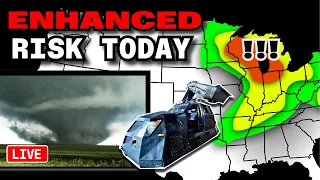 Storm Chasers LIVE - Tornado Outbreak Likely