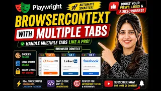 Open Multiple Tabs in Playwright Java Like a Pro